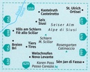 Wandelkaart 628 Rosengarten - Schlern - Catinaccio - Sciliar | Kompass