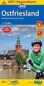 Fietskaart ADFC Regionalkarte Ostfriesland | BVA BikeMedia
