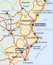 Wegenkaart - landkaart 577 Comunidad Valenciana - Murcia - Alicante - Benidorm | Michelin