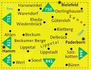 Wandelkaart 843 Beckumer Berge - Senne - Paderborn - Lippetal | Kompass