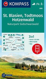 Wandelkaart 898 St. Blasien - Todtmoos - Hotzenwald | Kompass