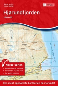 Wandelkaart - Topografische kaart 10070 Norge Serien Hjørundfjorden | Nordeca