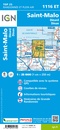 Wandelkaart - Topografische kaart 1116ET Saint-Malo – Dinard – Dinan – Rothéneuf – Cancale – Châteauneuf-d'ille-Vilaine | IGN - Institut Géographique National