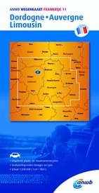 Wegenkaart - landkaart 11 Dordogne - Auvergne - Limousin | ANWB Media
