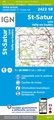 Wandelkaart - Topografische kaart 2422SB St-Satur, Léré, Vailly-sur-Sauldre | IGN - Institut Géographique National