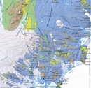 Wegenkaart - landkaart Geologische kaart van IJsland - Jardfraedikort | Mal og Menning