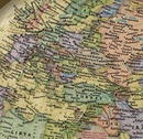 Historische wereldkaart World hemispheres, politiek, 107 x 62 cm | National Geographic