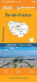 Wegenkaart - landkaart 514 Île de France 2024 | Michelin