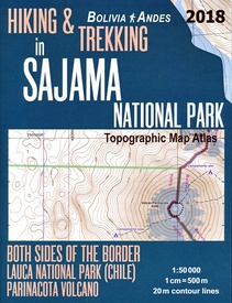 Topografische kaart Hiking and Trekking in Sajama National Park Bolivia  Chili Andes | Mazitto