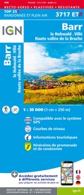 Wandelkaart - Topografische kaart 3717ETR Barr / Le Howald / Villé / Hte Vallée de la Bruche | IGN - Institut Géographique National