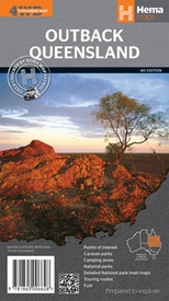 Wegenkaart - landkaart Outback Queensland | Hema Maps