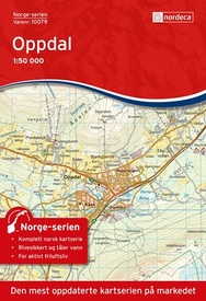 Wandelkaart - Topografische kaart 10079 Norge Serien Oppdal | Nordeca