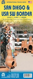 Wegenkaart - landkaart - Stadsplattegrond San Diego & USA South West Border | ITMB