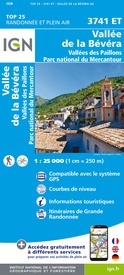  3741ET Vallées de la Bévéra / Vallées Paillons / PNR Mercantour | IGN - Institut Géographique National1