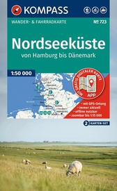Wandelkaart 723 Nordseeküste | Kompass