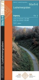 Topografische kaart - Wandelkaart 50A/5-6 Topo25 Losheimergraben | NGI - Nationaal Geografisch Instituut