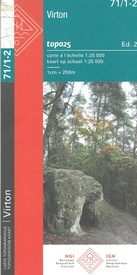 Topografische kaart - Wandelkaart 71/1-2 Topo25 Virton | NGI - Nationaal Geografisch Instituut