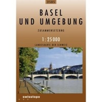 Wandelkaart - Topografische kaart 2505 Basel und Umgebung | Swisstopo
