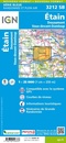 Wandelkaart - Topografische kaart 3212SB Étain | IGN - Institut Géographique National