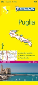 Wegenkaart - landkaart 363 Puglia - Apulië | Michelin