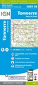 Topografische kaart - Wandelkaart 2820SB Tonnerre | IGN - Institut Géographique National
