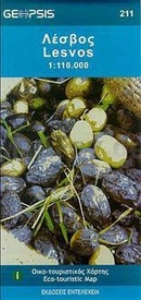 Wegenkaart - landkaart 211 Lesbos | Geopsis