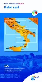 Wegenkaart - landkaart Wegenkaart Italië 8. Italië zuid | ANWB Media