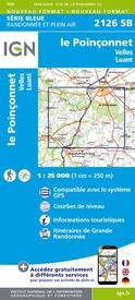 Wandelkaart - Topografische kaart 2126SB Le Poinçonnet, Velles, Luant | IGN - Institut Géographique National