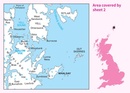 Wandelkaart - Topografische kaart 002 Landranger  Shetland - Sullom Voe & Whalsay | Ordnance Survey