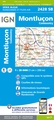 Wandelkaart - Topografische kaart 2428 SB - Serie Bleue Montluçon | IGN - Institut Géographique National