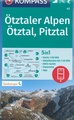 Wandelkaart 43 Ötztaler Alpen - Ötztal - Pitztal | Kompass