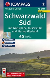 Wandelgids 5411 Kompass Wanderführer Schwarzwald Süd - Zwarte Woud | Kompass