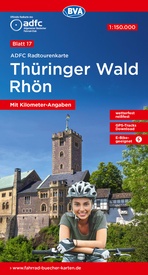 Fietskaart 17 ADFC Radtourenkarte Thüringer Wald - Rhön | BVA BikeMedia