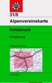 Wandelkaart 31/5 Alpenvereinskarte Innsbruck und Umgebung | Alpenverein