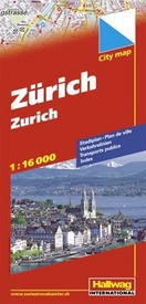 Stadsplattegrond City Map Zürich - Zurich | Hallwag