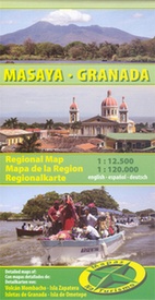 Wegenkaart - landkaart Masaya - Granada ( Zuidwest Nicaragua ) | Mapas Naturismo