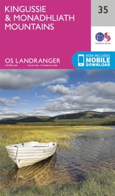 Wandelkaart - Topografische kaart 035 Landranger  Kingussie and Monadhliath Mountains | Ordnance Survey