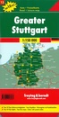 Wegenkaart - landkaart 13 Rund um Stuttgart | Freytag & Berndt