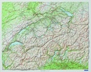 Reliëfkaart Zwitserland met voelbaar 3D reliëf | 82 x 68 cm | Kümmerly & Frey