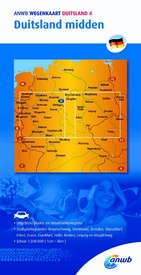 Wegenkaart - landkaart Duitsland 4. Duitsland midden | ANWB Media