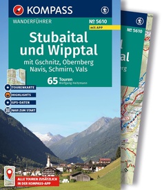 Wandelgids 5610 Kompass Wanderführer Stubaital und Wipptal | Kompass