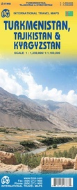 Wegenkaart - landkaart Turkmenistan - Tadzjikistan - Kirgizië, Turkmenistan, Tajikistan and Kyrgyzstan | ITMB