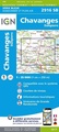 Wandelkaart - Topografische kaart 2916SB Chavanges, Dampierre | IGN - Institut Géographique National