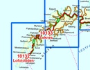 Wandelkaart - Topografische kaart 10133 Norge Serien Leknes | Nordeca