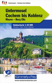 Wandelkaart 21 Outdoorkarte Untermosel Cochem bis Koblenz | Kümmerly & Frey