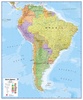 Wandkaart - Magneetbord Zuid Amerika - South America political, 120 x 100 cm | Maps International