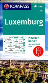 Wandelkaart - Fietskaart 2202 Luxemburg | Kompass
