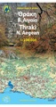 Wandelkaart Thraki-Aegan Noord anavasi - Thraki Aegan North | Anavasi