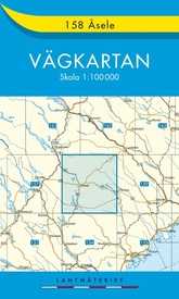 Wegenkaart - landkaart 158 Vägkartan Asele - Åsele | Lantmäteriet