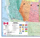 Wandkaart Canada, 120 x 100 cm | Maps International